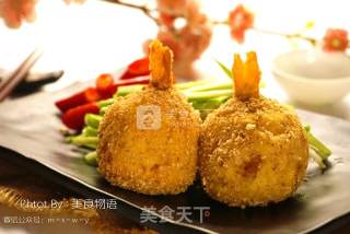 炸虾可乐饼的做法步骤：17