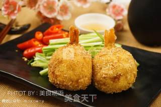 炸虾可乐饼的做法步骤：19