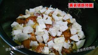 排骨芋头香菇焖饭的做法步骤：5