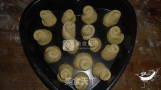 心形玫瑰卷面包的做法步骤：10