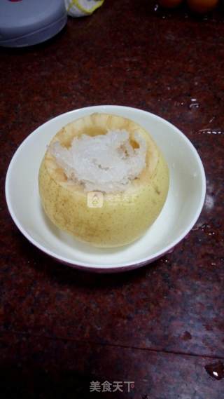 冰糖雪梨炖燕窝的做法步骤：3