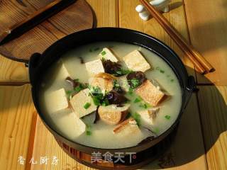黑木耳炖冻豆腐的做法步骤：8