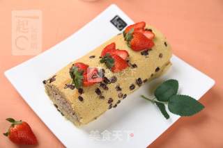 抹茶红豆冻卷的做法步骤：22