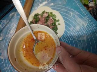 韭菜肉饼的做法步骤：6