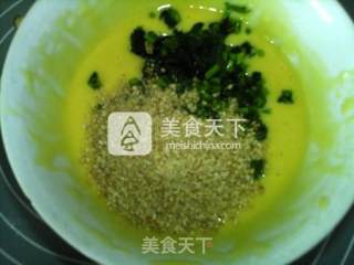 茼蒿芝麻戚风蛋糕的做法步骤：9