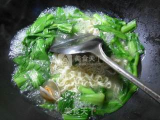 圆蛤菜芯波纹面的做法步骤：5