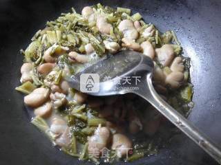 雪菜煮蚕豆芽的做法步骤：8