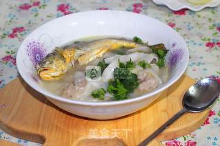 黄鱼汤大馄饨的做法步骤：9