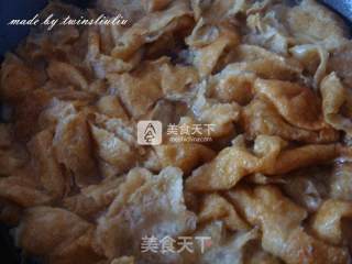 传统津味菜虾仁独面筋的做法步骤：3