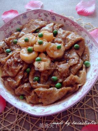 传统津味菜虾仁独面筋的做法步骤：15