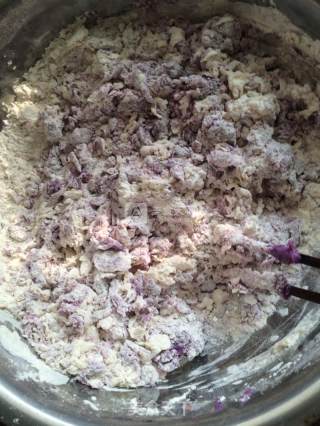 奶香紫薯豆沙包的做法步骤：8