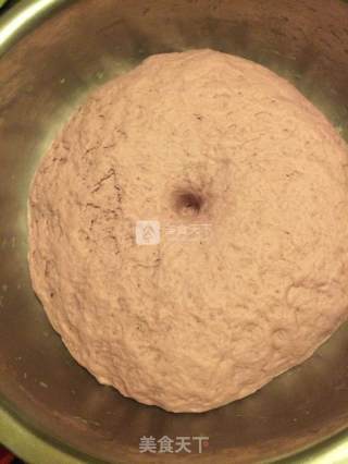 奶香紫薯豆沙包的做法步骤：14