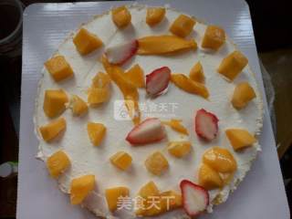双层生日蛋糕的做法步骤：5