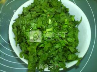 蒸茼蒿丸子的做法步骤：3