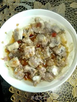 蒜蓉蒸排骨的做法步骤：5