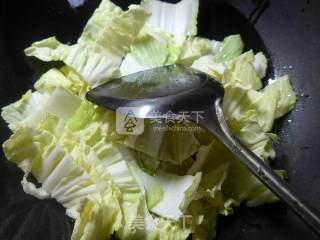 鹅肉炒白菜的做法步骤：3