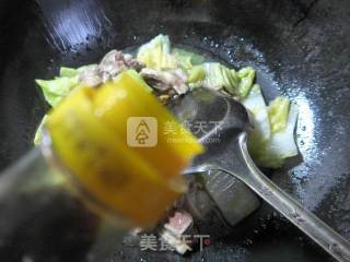 鹅肉炒白菜的做法步骤：7