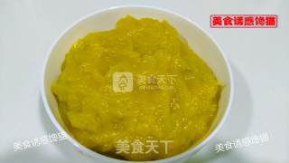 南瓜鸡蛋火腿煎饼的做法步骤：2