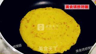 南瓜鸡蛋火腿煎饼的做法步骤：6