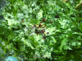 茼蒿蛋糊饼的做法步骤：8