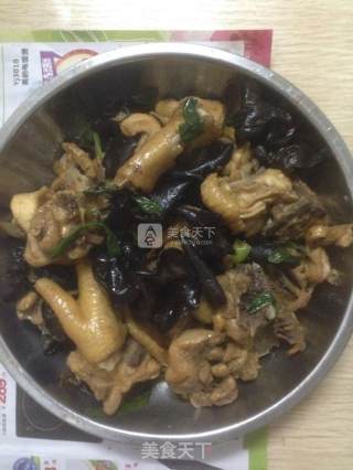 木耳炒鸡肉的做法步骤：7