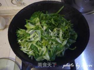 肉末香干油菜丝的做法步骤：7