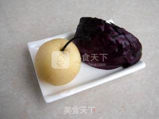 【雪梨甘蓝汁】的做法步骤：1