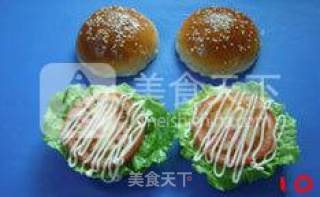 【学生汉堡】--- 给俩辛苦求学的孩子们一份能量的早餐主食的做法步骤：10