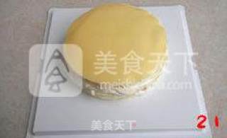 【芒果可丽】--- 没有烤箱也能制作甜蜜的蛋糕的做法步骤：21