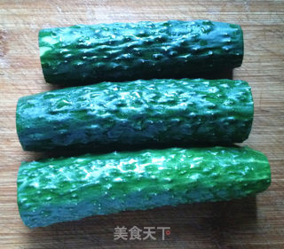 花生碎拌黄瓜的做法步骤：1