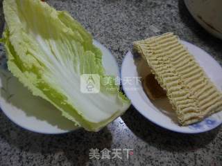 咖喱白菜波纹面的做法步骤：1
