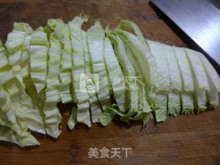 咖喱白菜波纹面的做法步骤：2