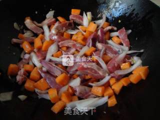 电饭锅版羊肉抓饭——零厨艺也可以做美食的做法步骤：3