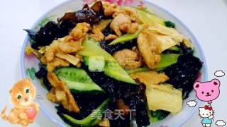杂素炒肉片的做法步骤：10