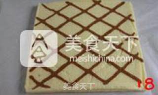 【可可纹蛋糕卷】的做法步骤：16
