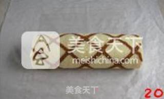 【可可纹蛋糕卷】的做法步骤：18