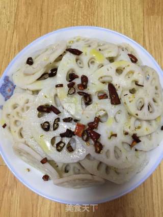 麻辣藕片的做法步骤：8
