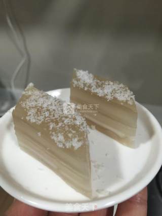 椰汁千层马蹄糕的做法步骤：9
