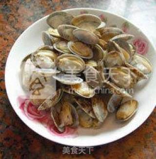 【绿苏花蛤】---夏日里的那一口清凉滋味的做法步骤：4
