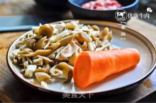 香菇优康牛肉饭的做法步骤：2