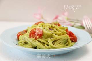牛油果意面的做法步骤：21