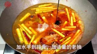 春季的美味【小笋烧排骨】的做法步骤：7