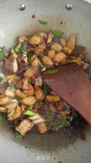 油豆腐回锅肉的做法步骤：8