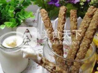 香蕉燕麦饼干棒－－一款简单易做又营养美味的饼干的做法步骤：8