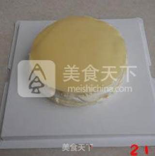 【双拼千层蛋糕】--- 一口平底锅带来的美味蛋糕的做法步骤：21