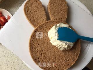 小兔子奶油蛋糕的做法步骤：22