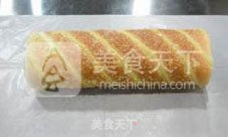 椰香瑞士卷的做法步骤：10
