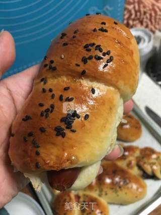 香肠面包的做法步骤：15
