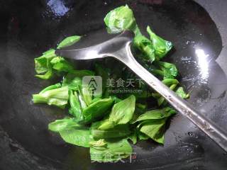 菜芯煮豆腐的做法步骤：3