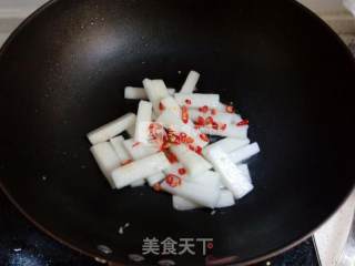 素炒山药的做法步骤：3